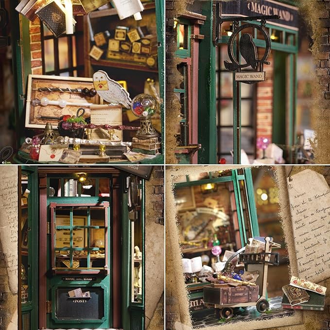 Magic Wand DIY Miniature Dollhouse | LKWood (Dust Cover Included)