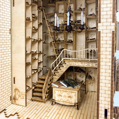Ollivanders Wand Shop Book Nook | LKWood