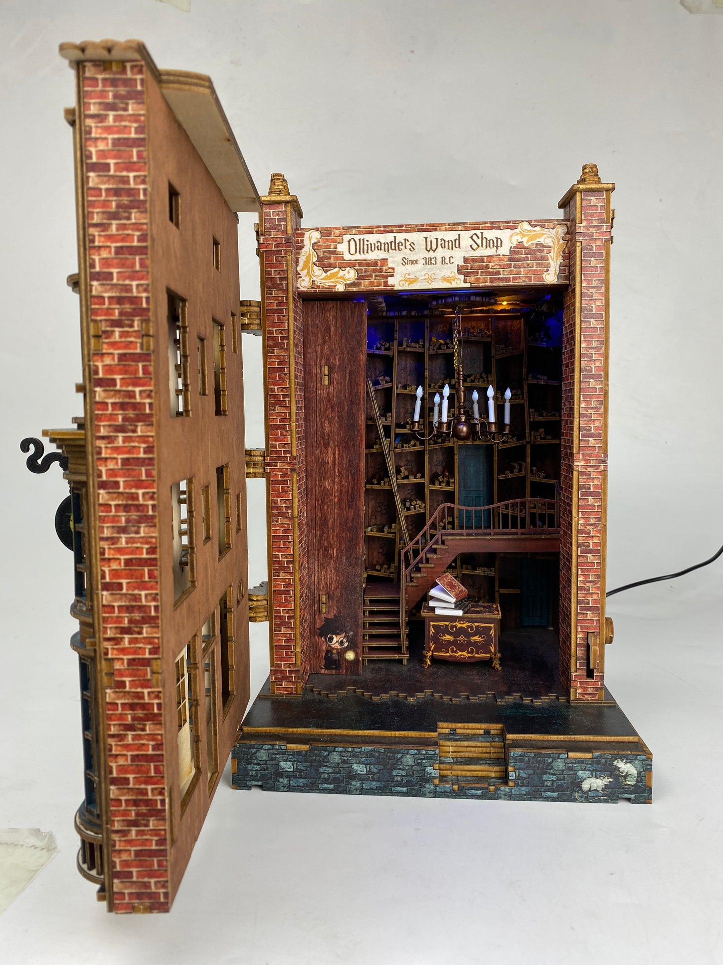 Ollivanders Wand Shop Pre-Colored Book Nook | LKWood