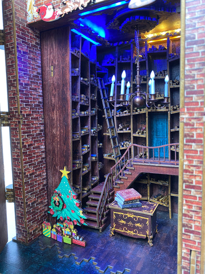 Ollivanders Wand Shop Pre-Colored Book Nook | LKWood