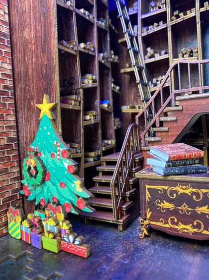 Ollivanders Wand Shop Pre-Colored Book Nook | LKWood