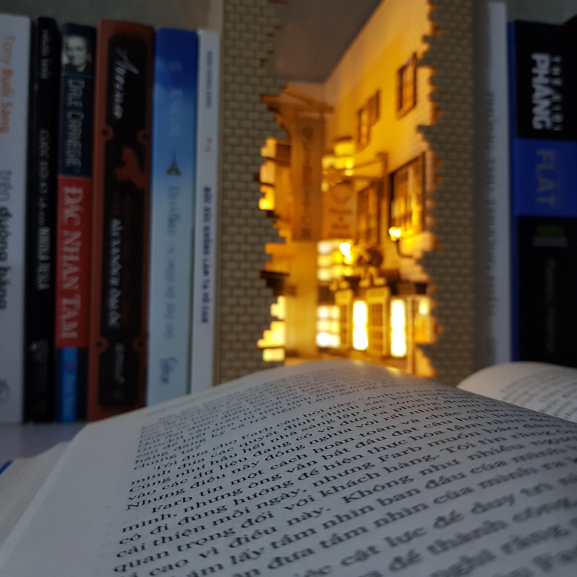 Diagon Alley Book Nook, Shelf Insert, Harry Potter, Book Shelf