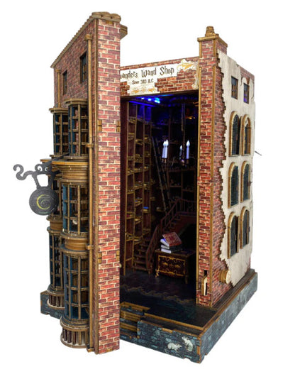 Ollivanders Wand Shop Pre-Colored Book Nook | LKWood