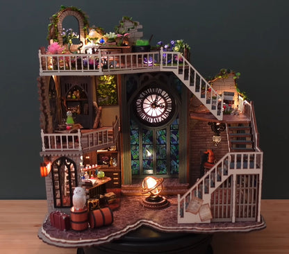 Magisches DIY Miniatur-Puppenhaus | LKWood (Staubschutz im Lieferumfang enthalten) 